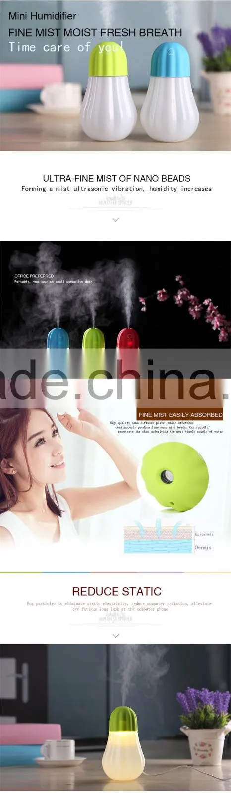 High quality New usb desktop mini air humidifier ultrasonic korean aroma diffuer