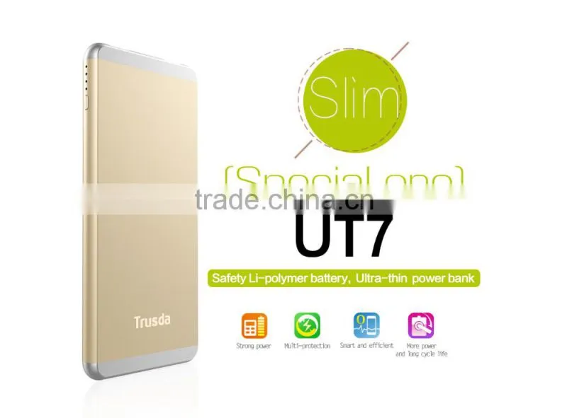 power bank model a5 Customized color and logo real capacity 5000mah portable solar power banks for mobile phones and USB devices
