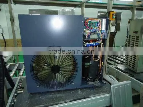 Small air source heat pump water heater with water tank