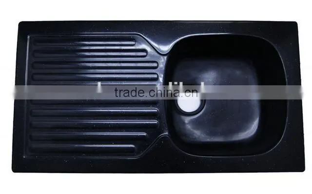 high back kitchen sink / acrylic stone kitchen sink,artificial stone double kitchen sink ,resin stone sink