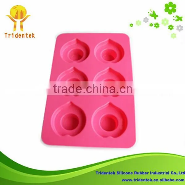 New Product 2015 Cake Decorating Promotion 6-cup Baking Tools Silicone Molds