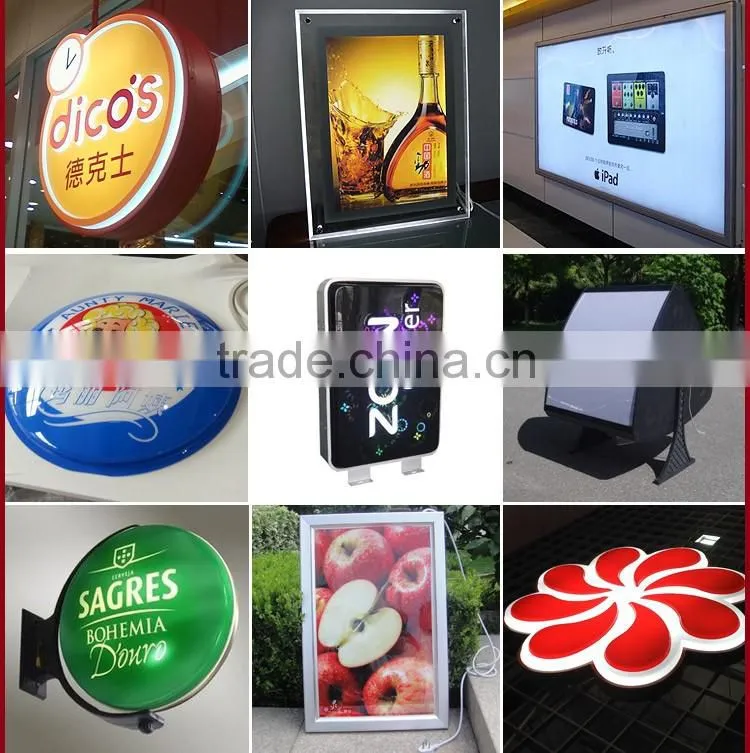 outdoor advertising led vacuum form light boxes
