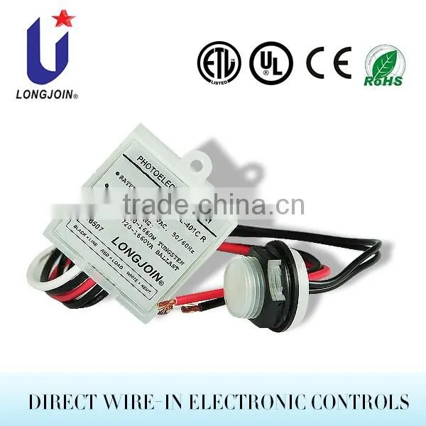 Relay Switch Photoelectric Switch Wire-in Cul Photo Control Photocell With Extended Sensor
