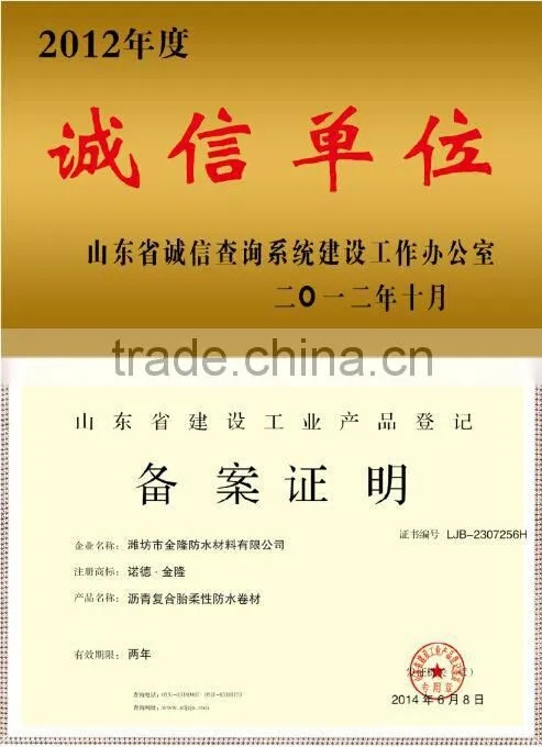 PVC waterproof membrane of best price