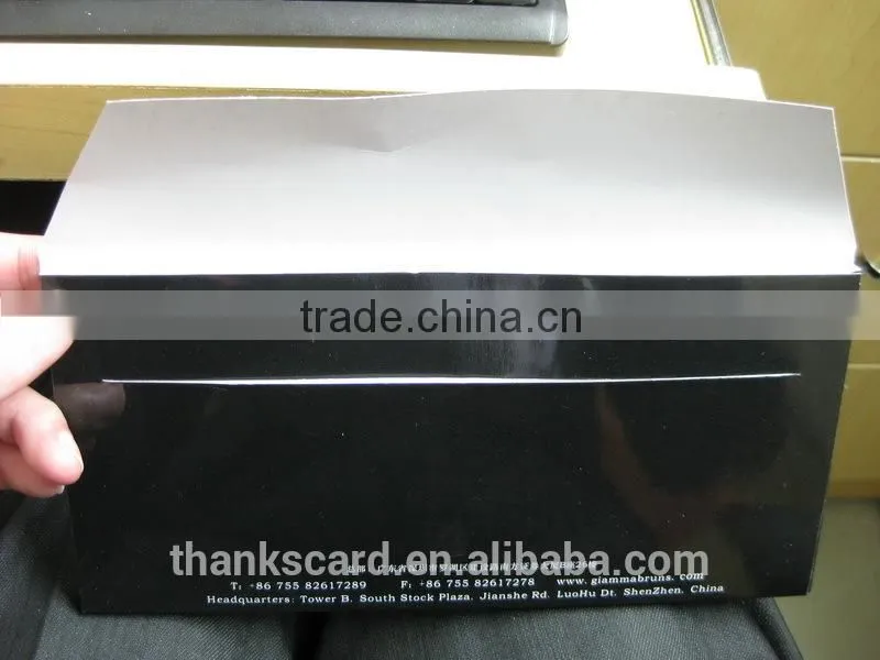 High Quality Best material Paper a6 flyer/ gift card envelope/ Paper card