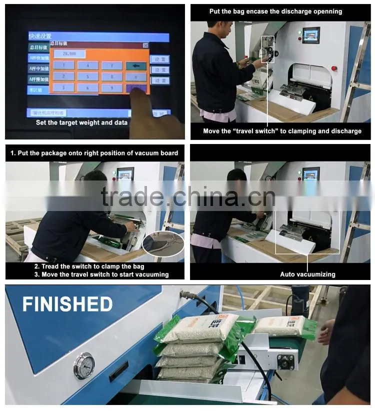 0.5-5KG price for rice vacuum packing machine