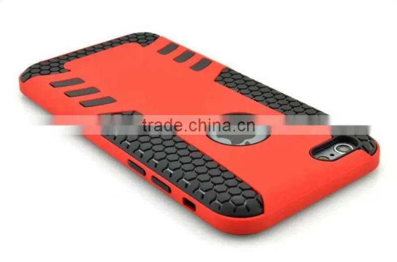 Dual Layer High Impact Hybrid Armor Silicone+PC Rugged Case for Apple iPhone 6 Plus