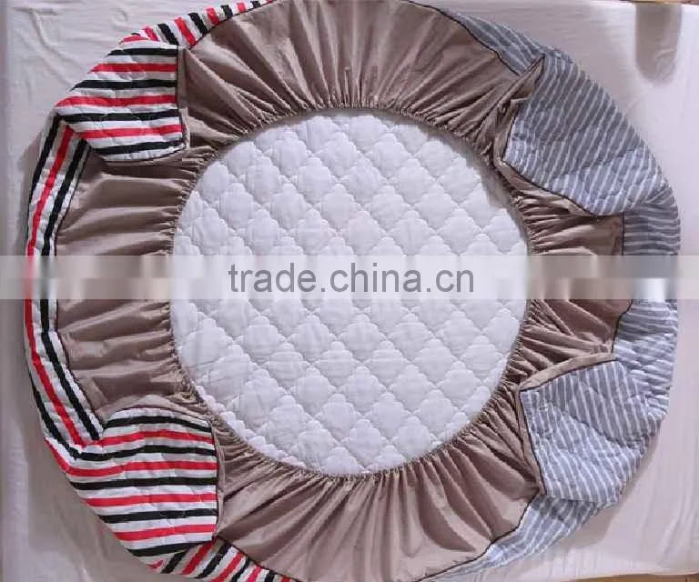 Cool Patterned TPU Laminated Waterproof WAterbed Mattress Pad
