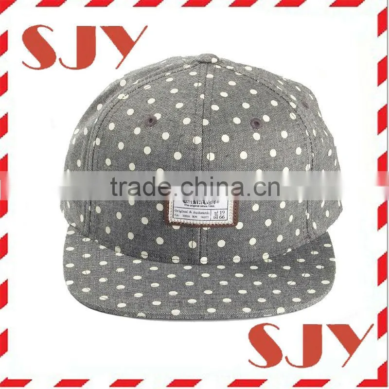 flat brim fitted embroidery snapback custom cap