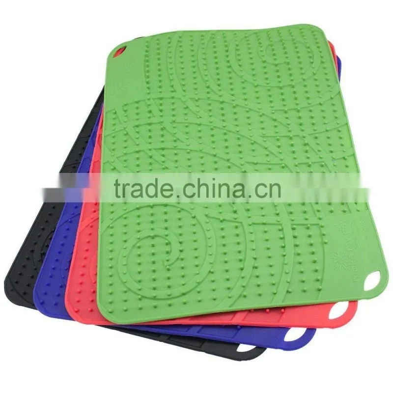 Hot sell New Make SILICONE GLASS DRYING MAT Wine Bar DishRack Bar Mats