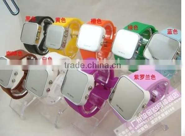 silicone fashion led watch