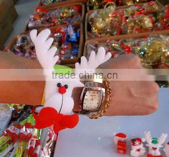 2014 Wholesale Promotional PVC slap bracelet cheap slap wristband Christma style
