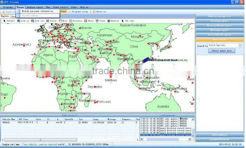 Real Time Gps Car/Vehicle Tracker with fuel Sensor