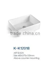 bathroom 650mm ceramic big size counter top wash hand basin