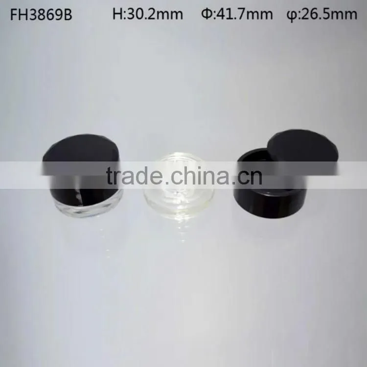 private label makeup packaging round plastic empty loose powder compact case
