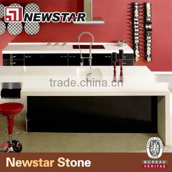 Newstar white quartz counter tops