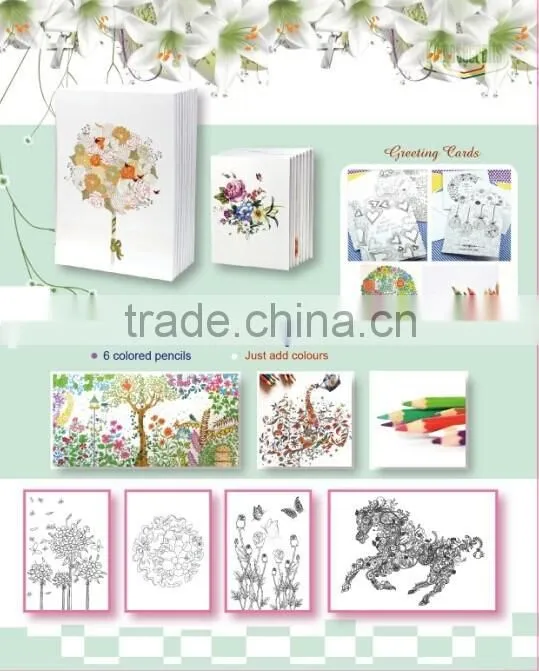 Shenzhen colouring secret garden adult and children drawing coloring book printing
