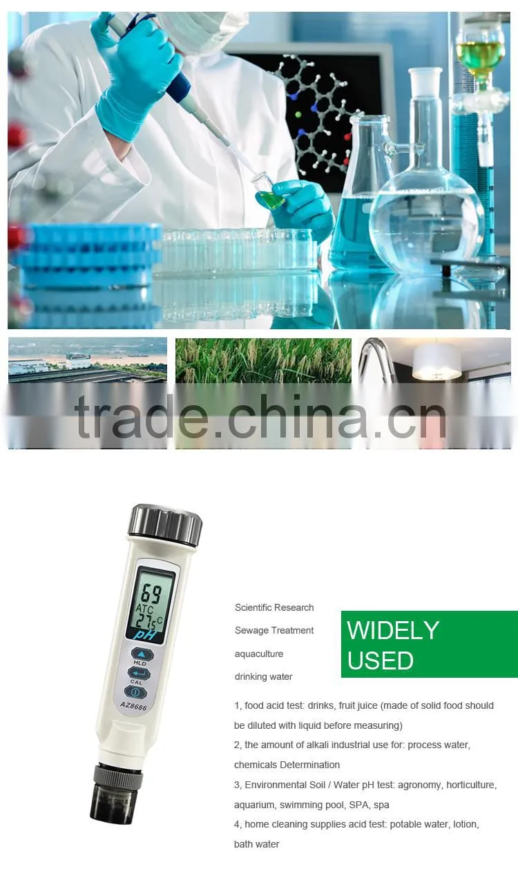 RoHS Aquarium ATC IP65 Portable Digital PH Meter Pen