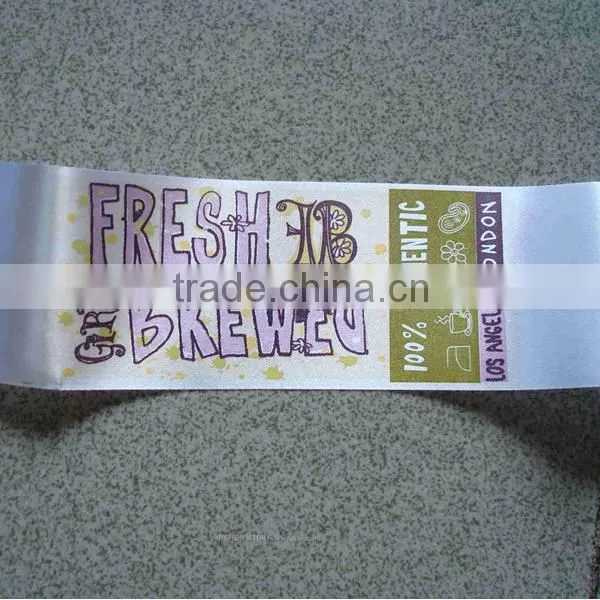 silk-printed clothing label/garment clothing label heat transfer