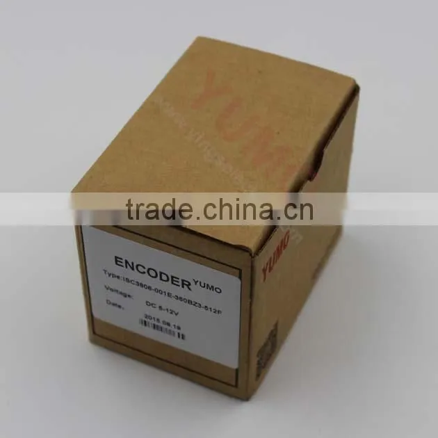 ISC3806 6mm 360ppr ABZ phase 5V 12V push pull Bottom outlet Solid shaft incremental rotary encoder elevator weight sensor