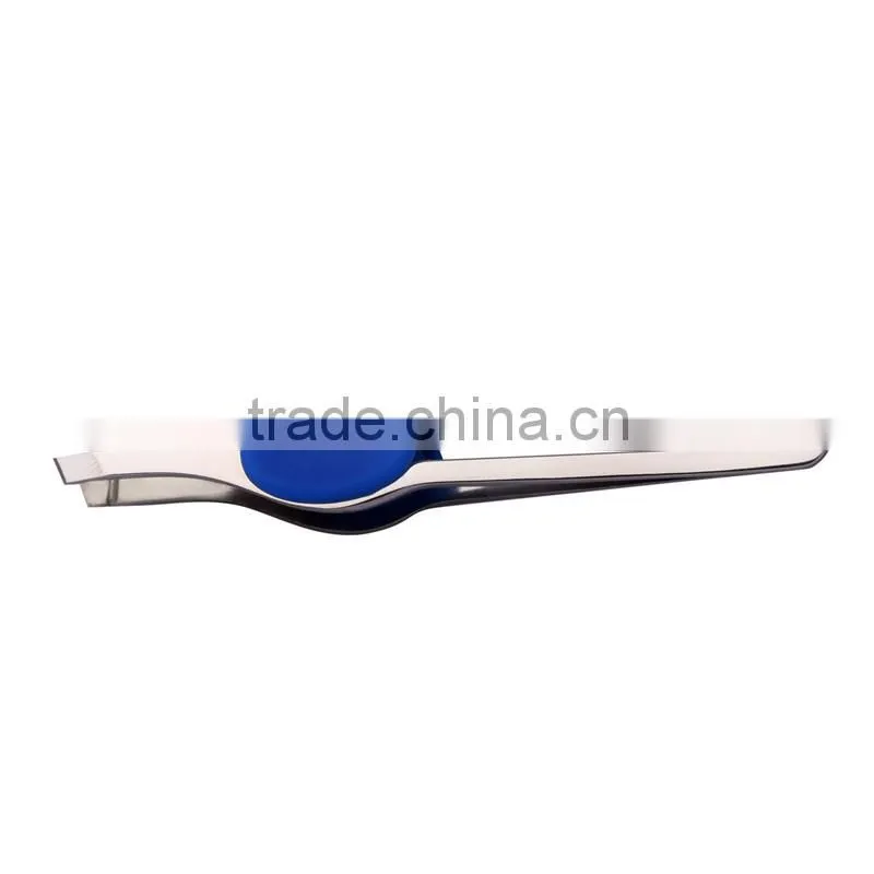 2015 Pointed Slant Tip Carbon Steel Eyebrow Extension tweezers