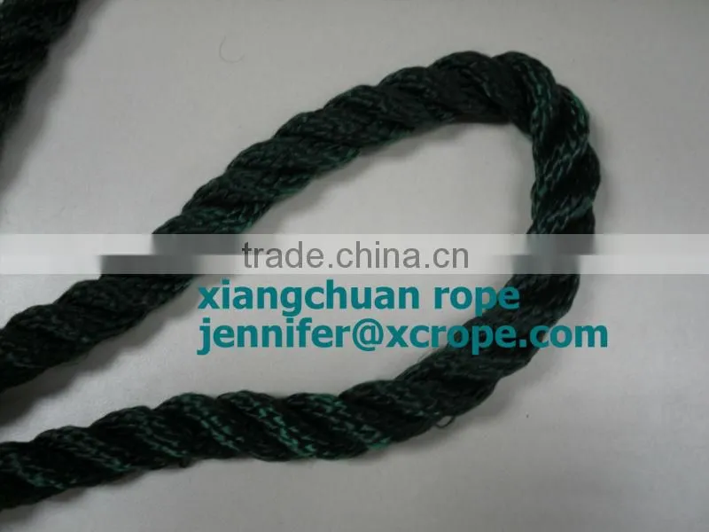 3 strands pp fiber /Olive Green PP rope/mooring rope/polyester rope dia6mm-135mm