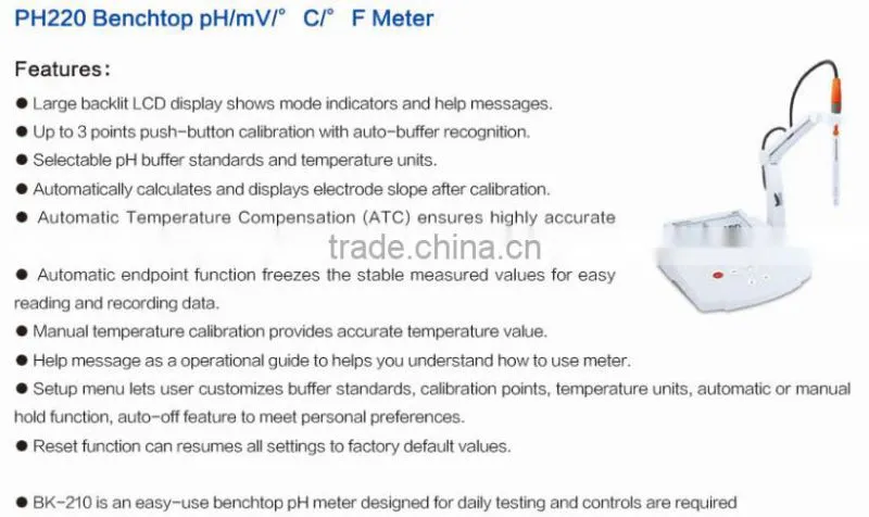 Factory offer pen ph aquarium meter, digital pocket portable pH meter PHl0S/F/L