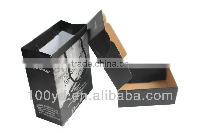 Recyclable 250g coated paper bag printing/cheap matte printed paper bag