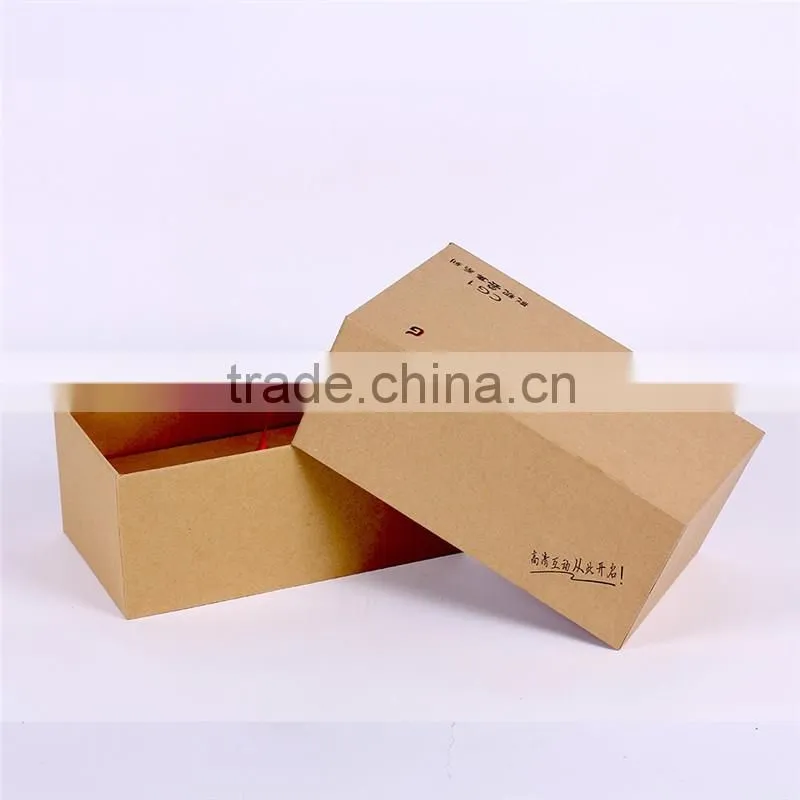 Hot sale high-end handmade rectangle kraft gift box for electronics