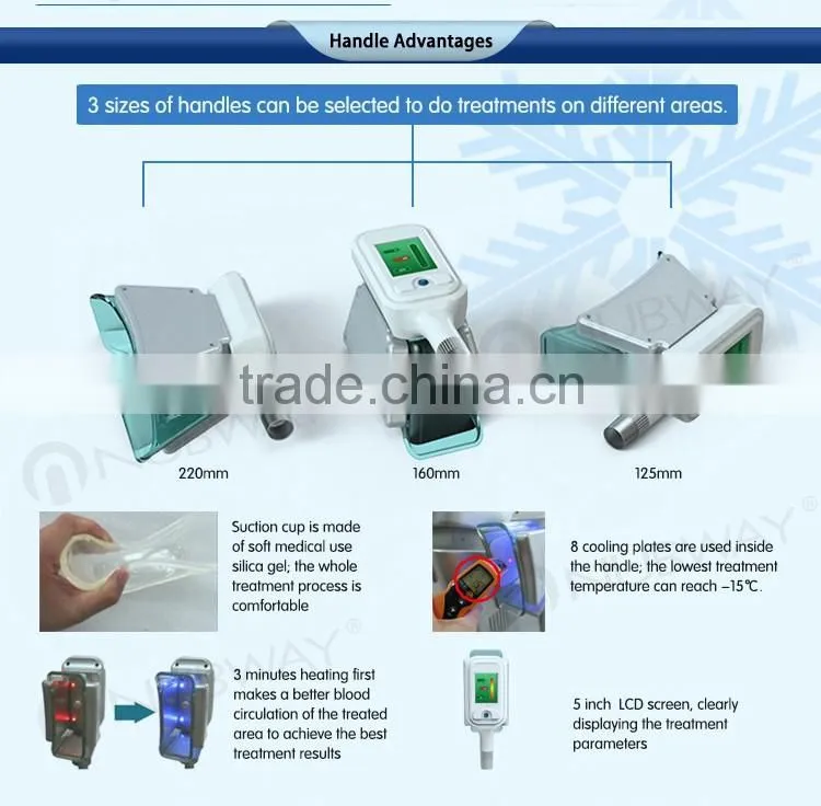 CE / FDA approved 2 cryo handles cellulite lipo slim cellulite reduction fat freezing liposuction machine