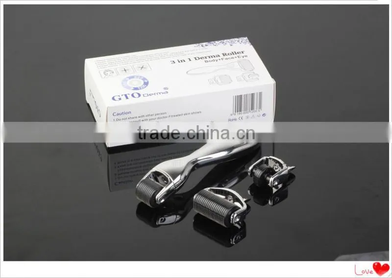 Medical CE Approval micro needle skin roller 3 IN 1 derma roller