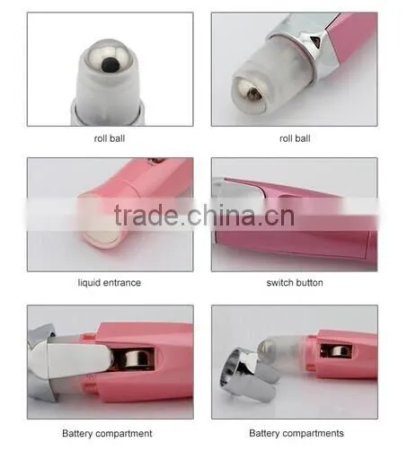 2016 Latest! Skin rejuvenation Ultrasonic massager eye beauty equipment led device Ultrasonic handheld beauty device