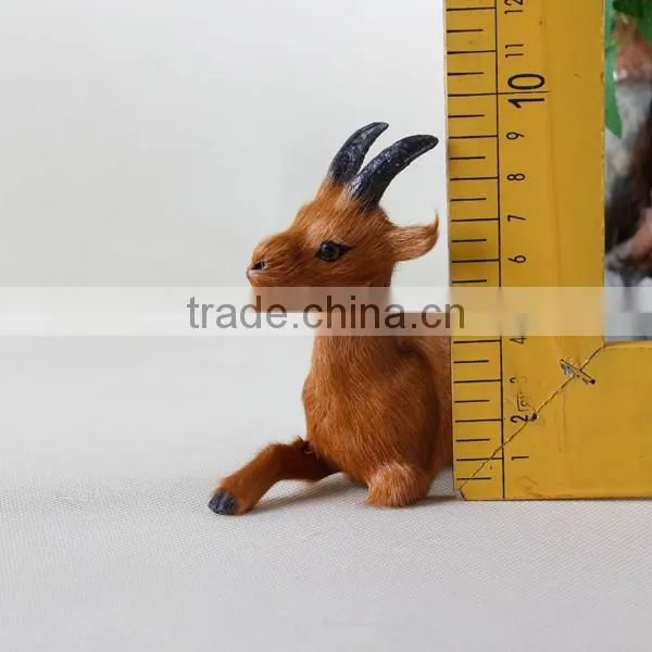 fake fur fabric animal goat toys s plastic figurines christmas