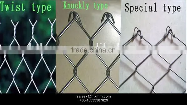 lowest price galvanized chain link fence factory in china
