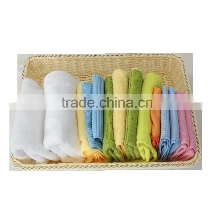 Rectangular rattan woven table storage baskets for food display