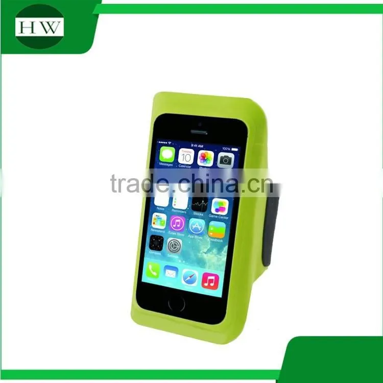 Lycra logo printed outdoor sport accessories running stretch mobile phone arm band armbag armband