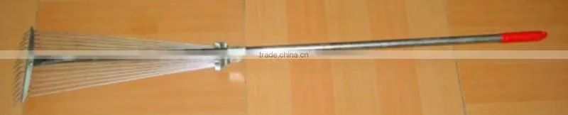 Galv.steel handle adjustable rake
