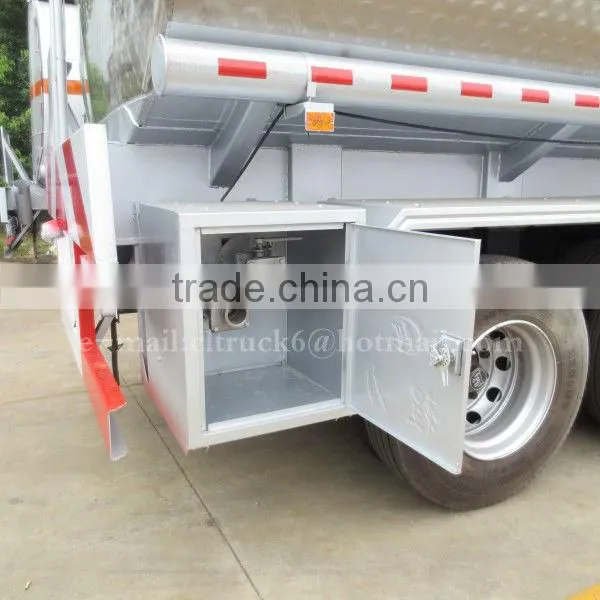 3 Axles Aluminum Alloy Delivery oil semi-trailer 60m3