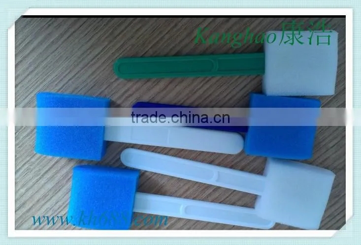 Factory directly sell latex free swab providone iodine scrub swabstick for doctor before surgical free sample