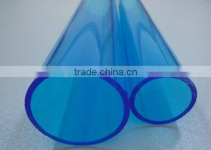 Freesky high quality transparent plastic tubes, milk white PC diffusion tubes, cheap solic acrylic tubes