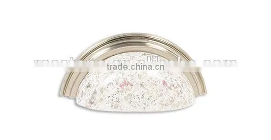 cup pull-PW-BN granite pull cup pull brushed nickel for kitchen and bathroom