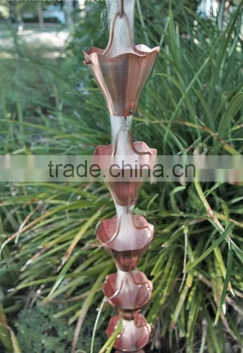 Decorative Gutter copper Rain Chain