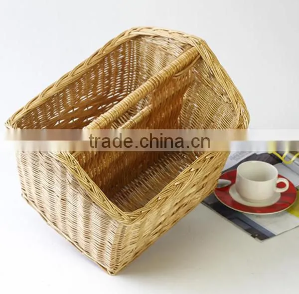 Handmade Wicker Magzine Basket