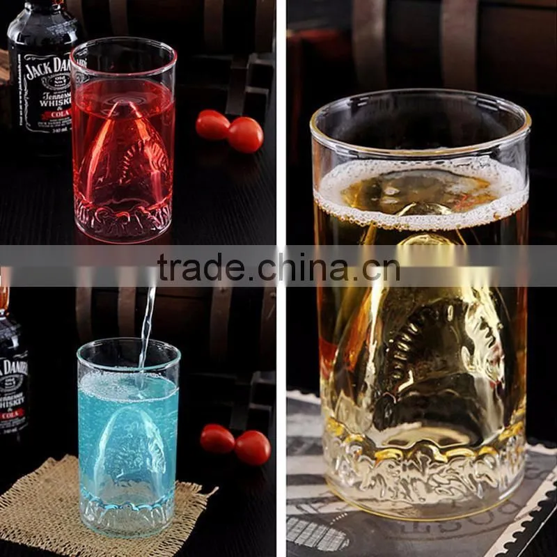300ML New Sharks Cup Handmade Glass Beer Mug