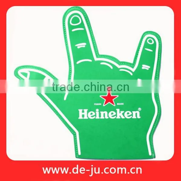 Yellow Black EVA Round Foam Football Hand