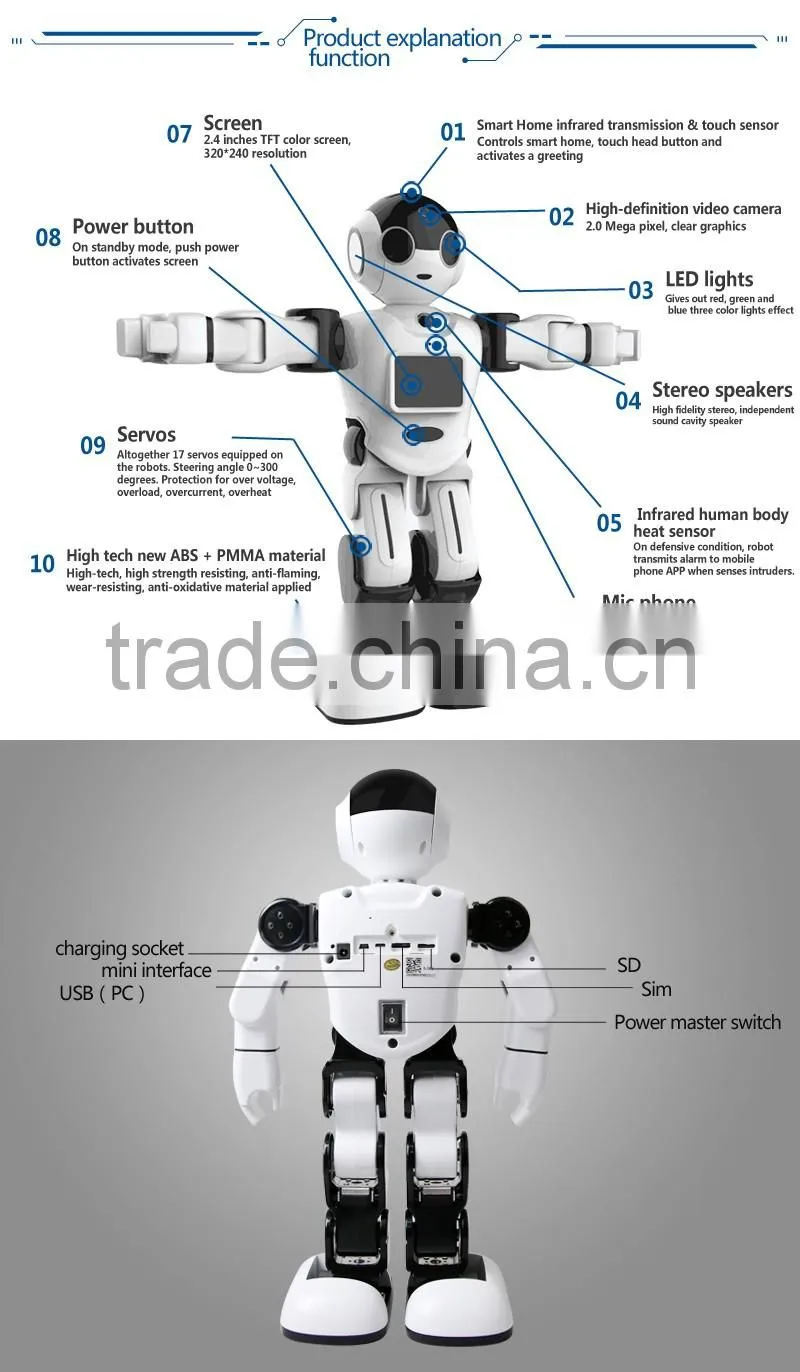 2016 New Original Intelligent Robot Smart New Family Members Robot Magic Robot