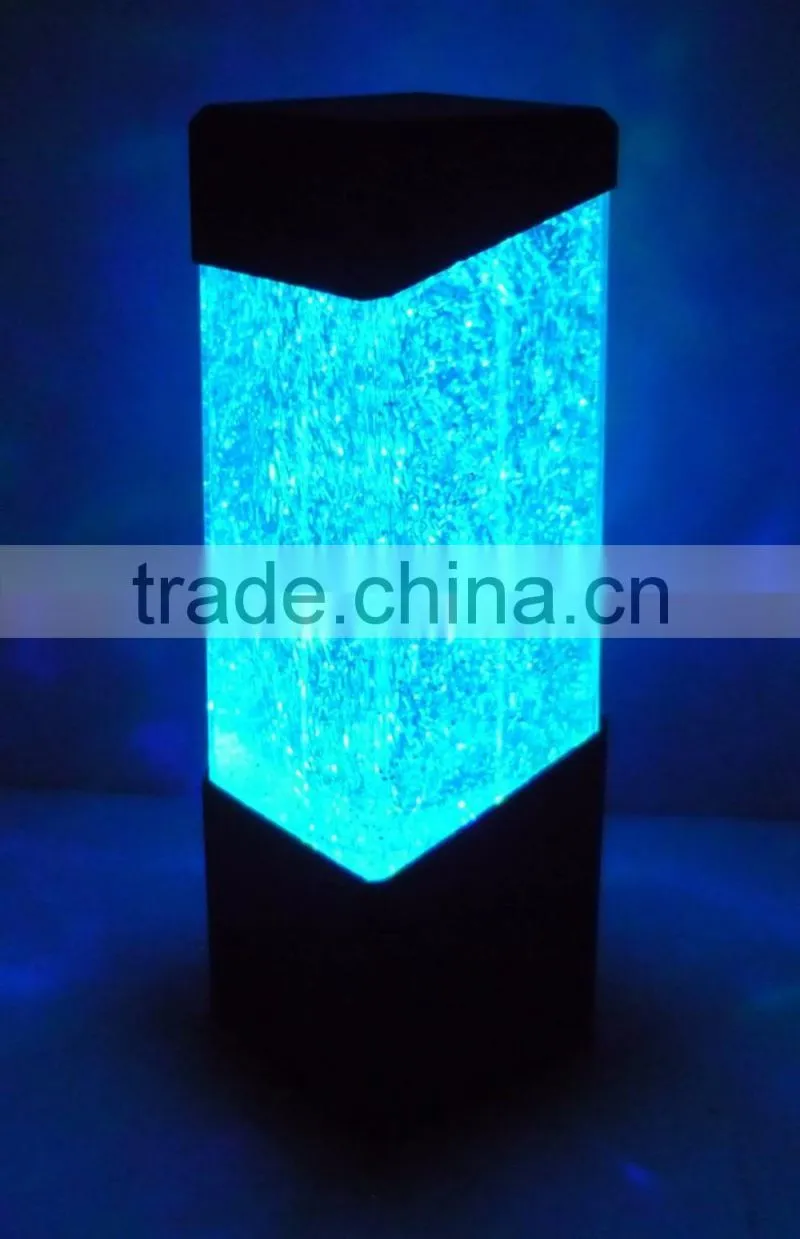 LED Colorful Crystal glass Lamp, Jellyfish Lamp/ Volcano Light/Flash Jelly Lamp