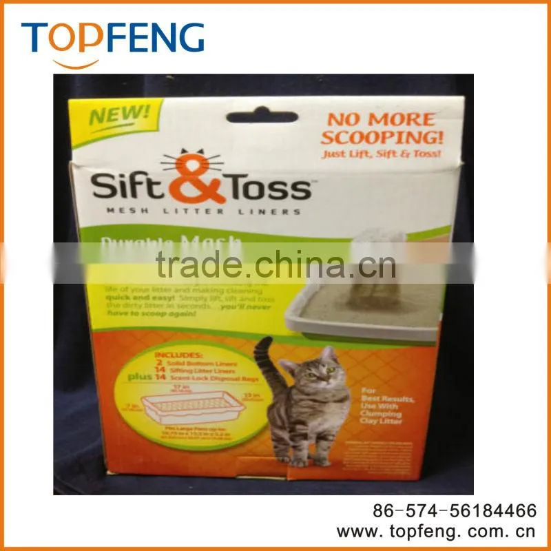 As Seen On TV Sift & Toss Mesh Litter Liners , Mesh Litter Liners
