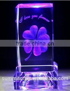 3D crystal decoration pieces crystal eiffel tower