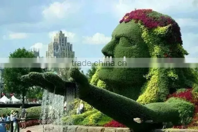 fake plant topiary outdoor use factory artificial green sculpture